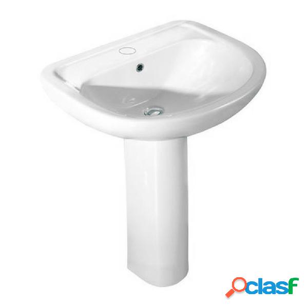 Lavabo in ceramica monoforo corredato di colonna Ceramiche