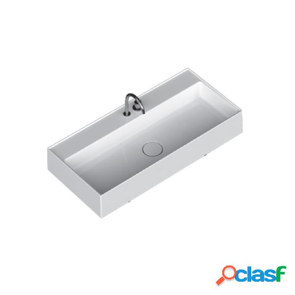 Lavabo lavatrucco Domus Falerii bianco lucido 100x46 cm