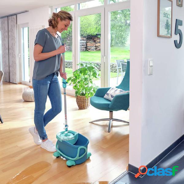 Leifheit Set Mocio per Pavimenti a Disco Clean Twist Ergo