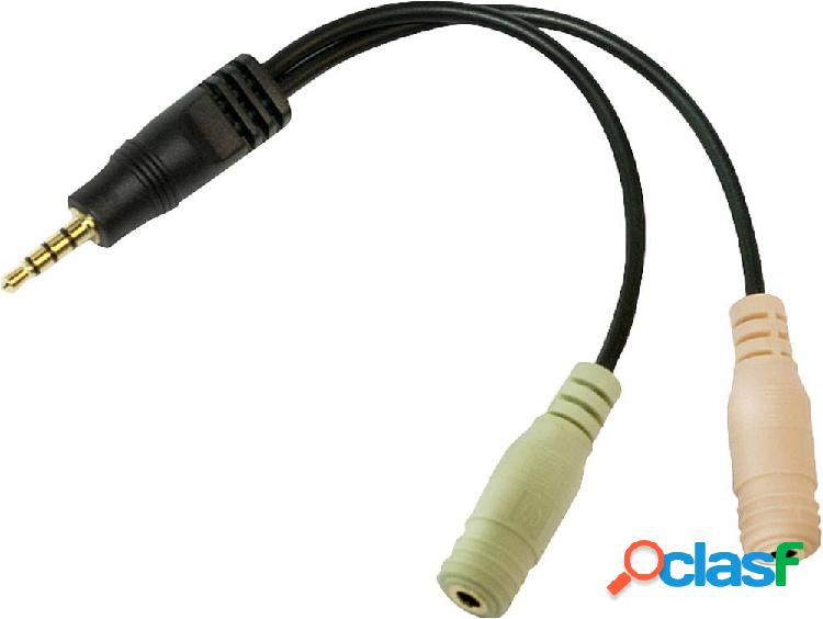 LogiLink CA0021 Jack Audio Adattatore [1x Spina jack da 3.5