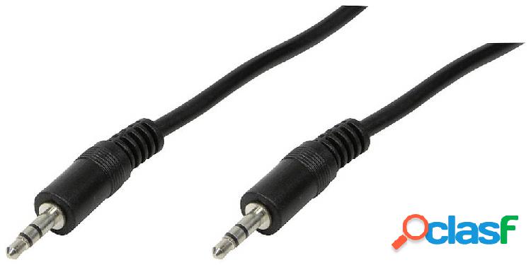 LogiLink CA1048 Jack Audio Cavo 0.20 m Nero (opaco)