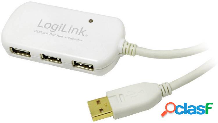 LogiLink Cavo USB USB 2.0 Spina USB-A, Presa USB-A 12.00 m