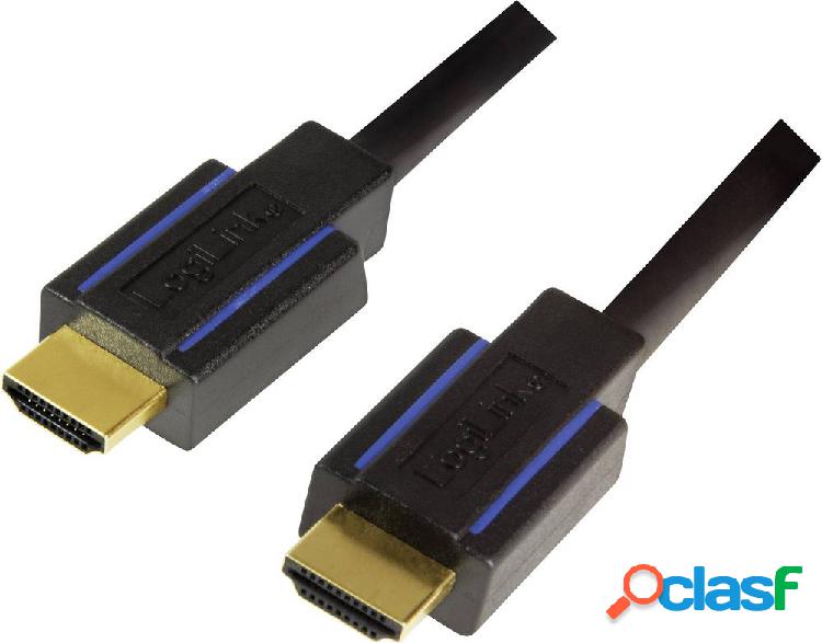 LogiLink HDMI Cavo Spina HDMI-A, Spina HDMI-A 1.80 m Nero