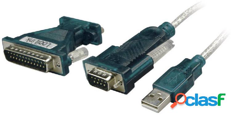 LogiLink USB 2.0 Cavo [1x Spina A USB 2.0 - 1x Spina SUB-D a