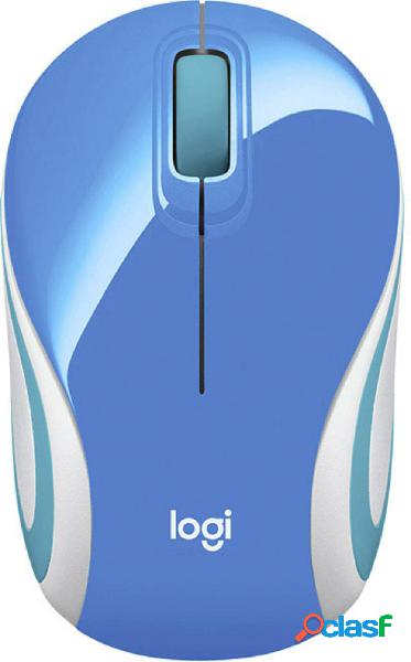 Logitech M187 Mouse wireless Senza fili (radio) Ottico Blu 3