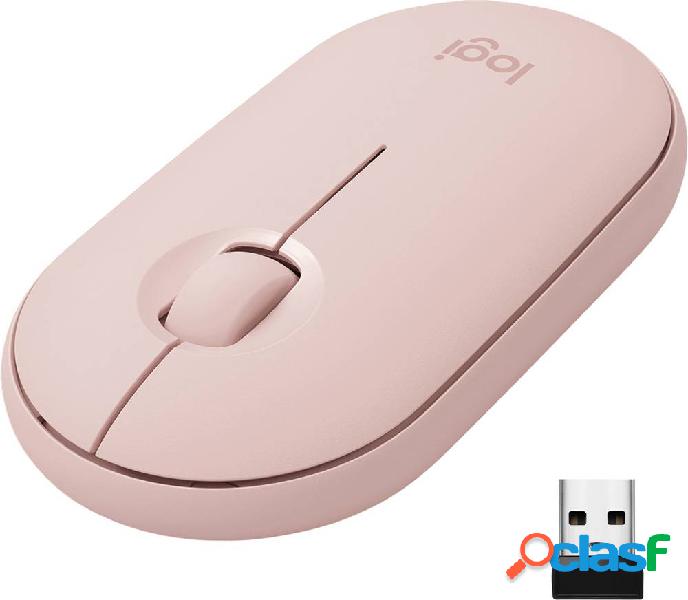 Logitech Pebble M350 Mouse wireless Bluetooth®, Senza fili
