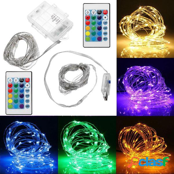 Luce a stringa USB alimentata a batteria 5M 50LED Colorful