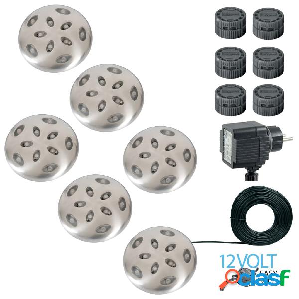 Luxform Luci LED Interrate da Giardino Thalos 6 pz 12 V