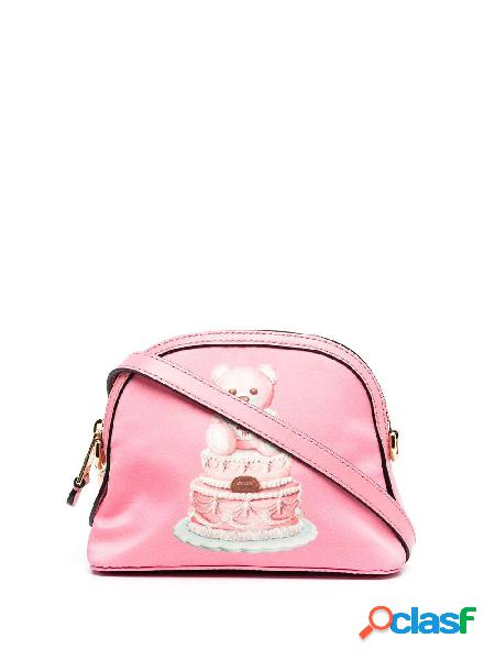 MOSCHINO BORSA A SPALLA DONNA A756582131207 PELLE ROSA