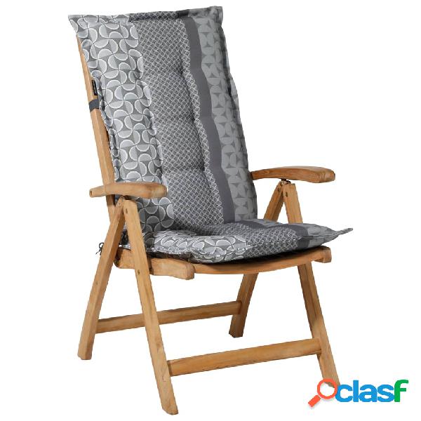 Madison Cuscino Sedia a Schienale Alto Pasa 123x50 cm Grigio