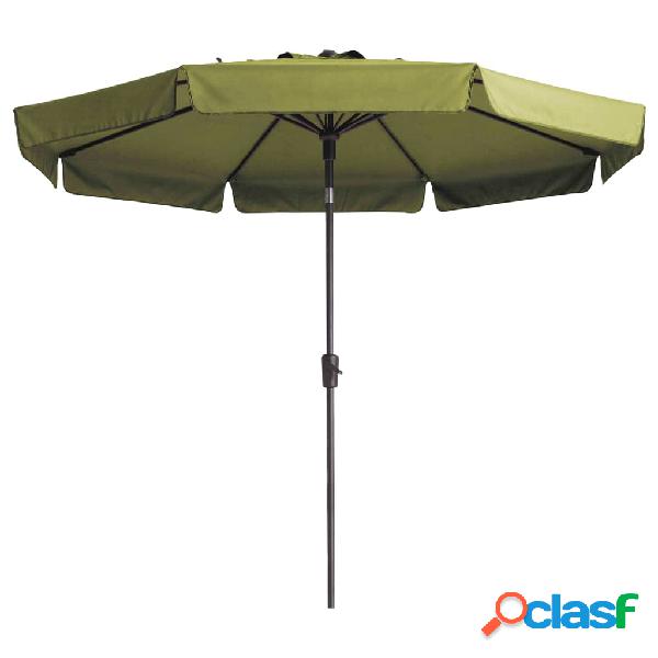 Madison Ombrellone Flores Luxe 300 cm Rotondo Verde Salvia