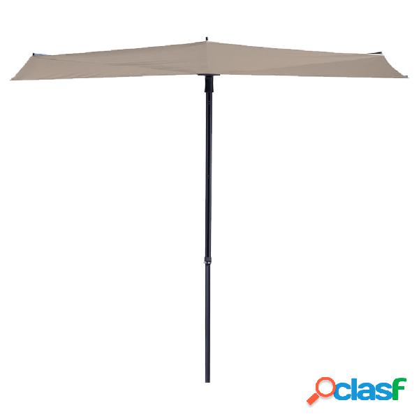 Madison Ombrellone da Balcone Sun Wave 270x150 cm Ecru
