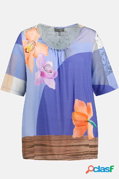 Maglia dal taglio svasato in tessuto fluente con design