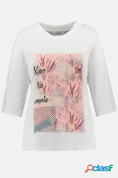 Maglia di cotone biologico con motivo dispirazione vegetale,