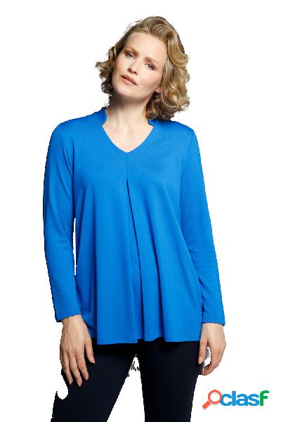 Maglia in jersey punto Roma, Donna, Blu, Taglia: 56/58,