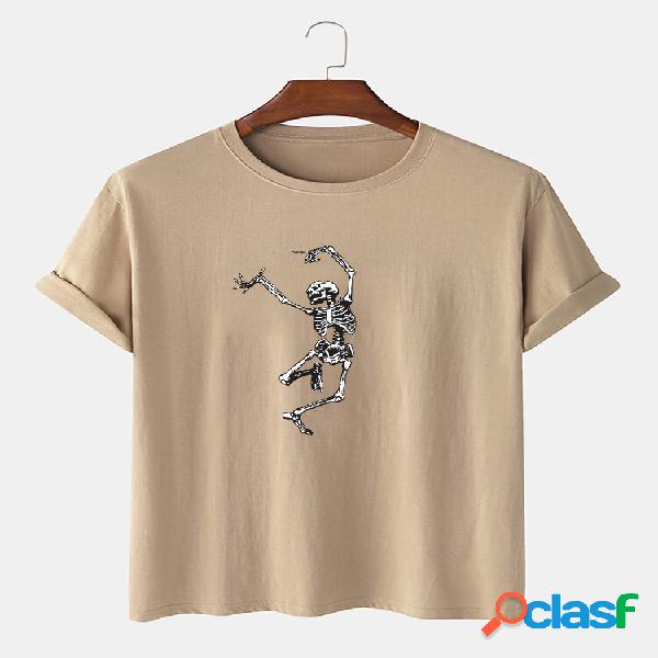 Magliette casual da uomo a maniche corte con stampa