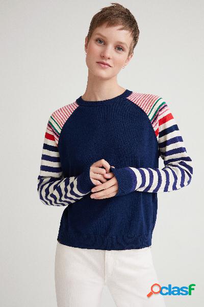Maglione righe sulle maniche