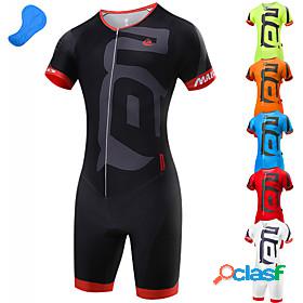 Malciklo Mens Triathlon Tri Suit Short Sleeve - Summer