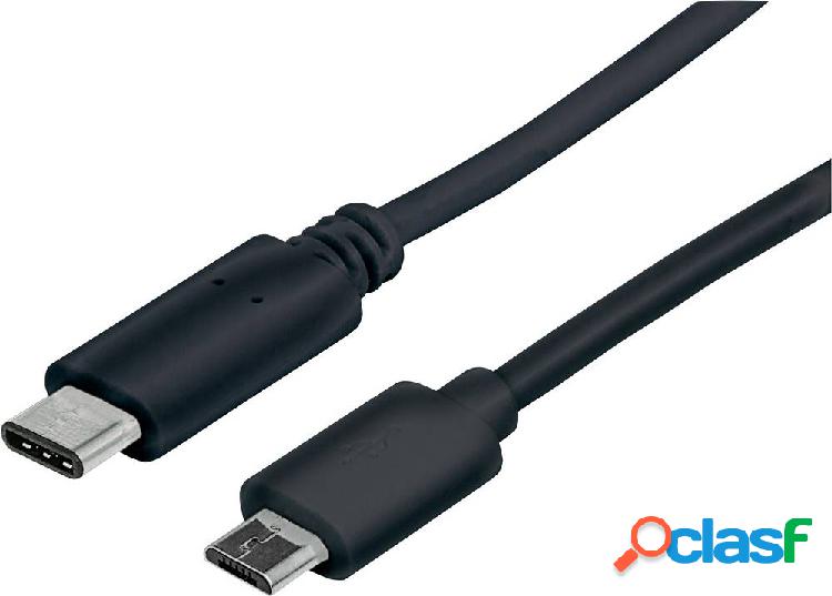 Manhattan Cavo USB USB 2.0 Spina USB-C™, Spina USB-Micro-B