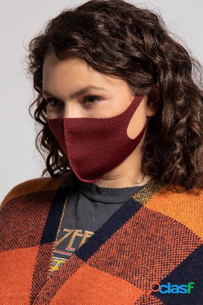 Mascherina di tessuto in confezione doppia, Donna, Rosso,