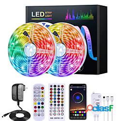 Mashang 5m 10m 15m 20m rgb luci a strisce led musica