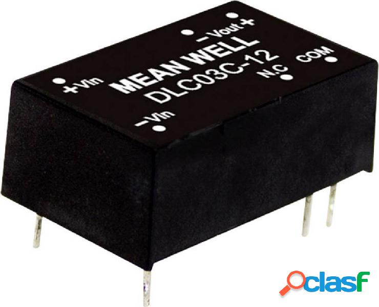 Mean Well DLC03A-12 Modulo convertitore DC / DC 125 mA 3 W