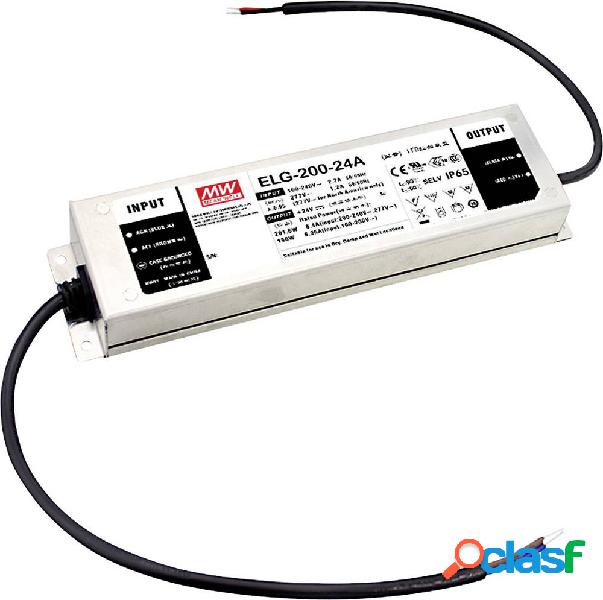 Mean Well ELG-200-12D2-3Y Trasformatore per LED, Driver per