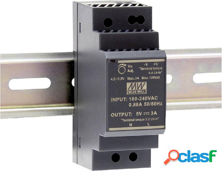Mean Well HDR-30-24 Alimentatore per guida DIN 24 V/DC 1.5 A