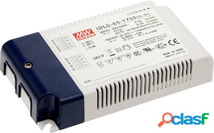 Mean Well IDLC-65-1050 Trasformatore per LED, Driver per LED