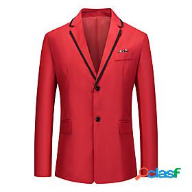 Mens Blazer Fall Spring Business Work Regular Coat V Neck