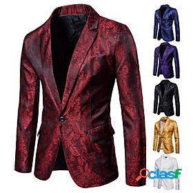 Mens Blazer Fall Winter Street Business Work Regular Coat