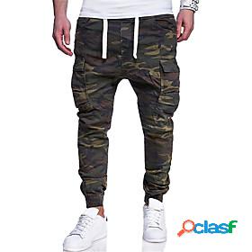 Mens Cargo Jogger Pants Tactical Cargo Full Length Pants