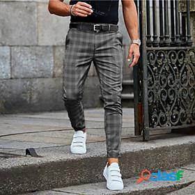 Mens Casual / Sporty Print Chinos Full Length Pants