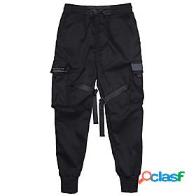 Mens Casual Streetwear Elastic Waistband Drawstring Jogger