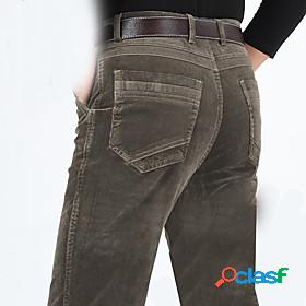 Mens Casual Trousers Pocket Dress Pants Full Length Pants