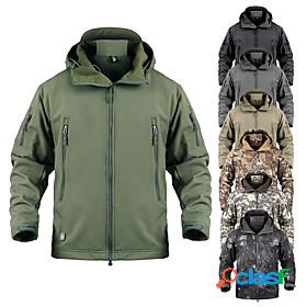 Mens Fleece Softshell Hiking Softshell Jacket Waterproof