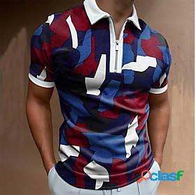 Mens Golf Shirt Graphic Prints Camo / Camouflage Other