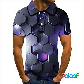 Mens Golf Shirt Tennis Shirt 3D Graphic Prints 3D Print