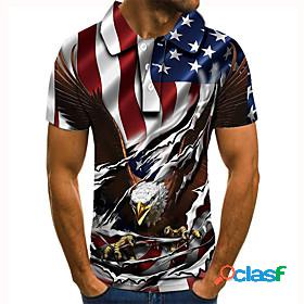 Men's Golf Shirt Tennis Shirt Graphic Prints Eagle American
