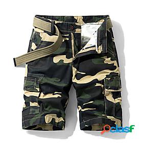 Mens Hiking Cargo Shorts Hiking Shorts Camo Military Summer