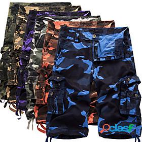 Mens Hiking Shorts Hiking Cargo Shorts Military Camo Summer