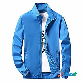 Mens Hiking Softshell Jacket Hiking Windbreaker Summer