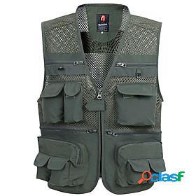 Mens Hunting Gilet Outdoor Spring Summer Fast Dry