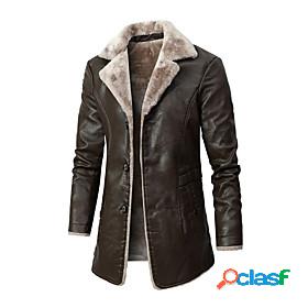 Mens Jacket Fall Winter Street Daily Going out Regular Coat