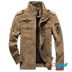 Mens Jacket Winter Daily Weekend Regular Coat Stand Collar