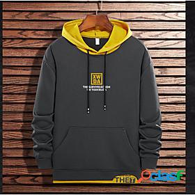 Men's Letter Pullover Hoodie Sweatshirt Casual Hoodies