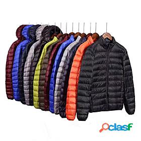 Mens Long Sleeve Windbreaker Sports Puffer Jacket Outdoor