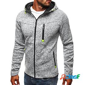 Mens Polka Dot Hoodie Jacket Hoodie Split Daily Sports Going