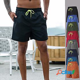 Mens Running Shorts Yoga Shorts Shorts Drawstring Solid