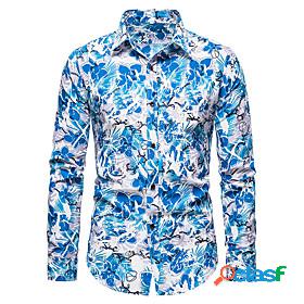 Mens Shirt Floral Graphic Other Prints Classic Collar Casual